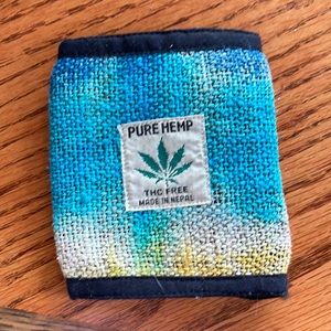 Organic hemp hippie wallet